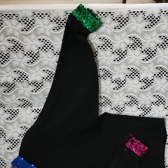 Vintage gamma Los Angeles Black Sequin Blouse - Picture 5 of 6